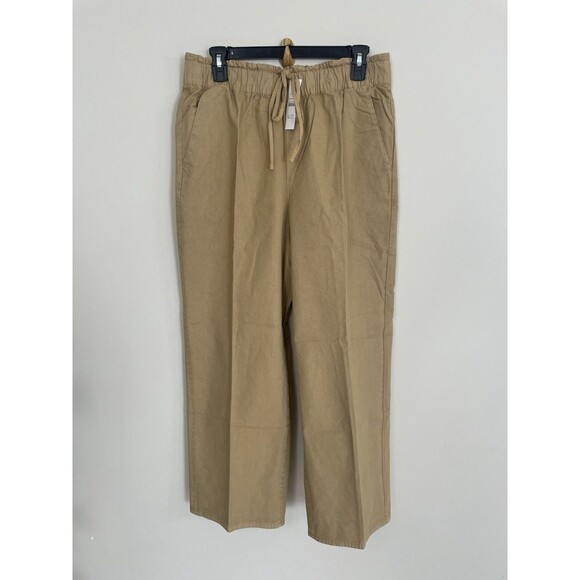 J.Crew Drawstring High rise Elastic waist pant in cotton blend Size M - Picture 9 of 11